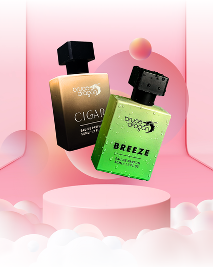 Bruce Dragon Cigar and Breeze 50ml perfume combo