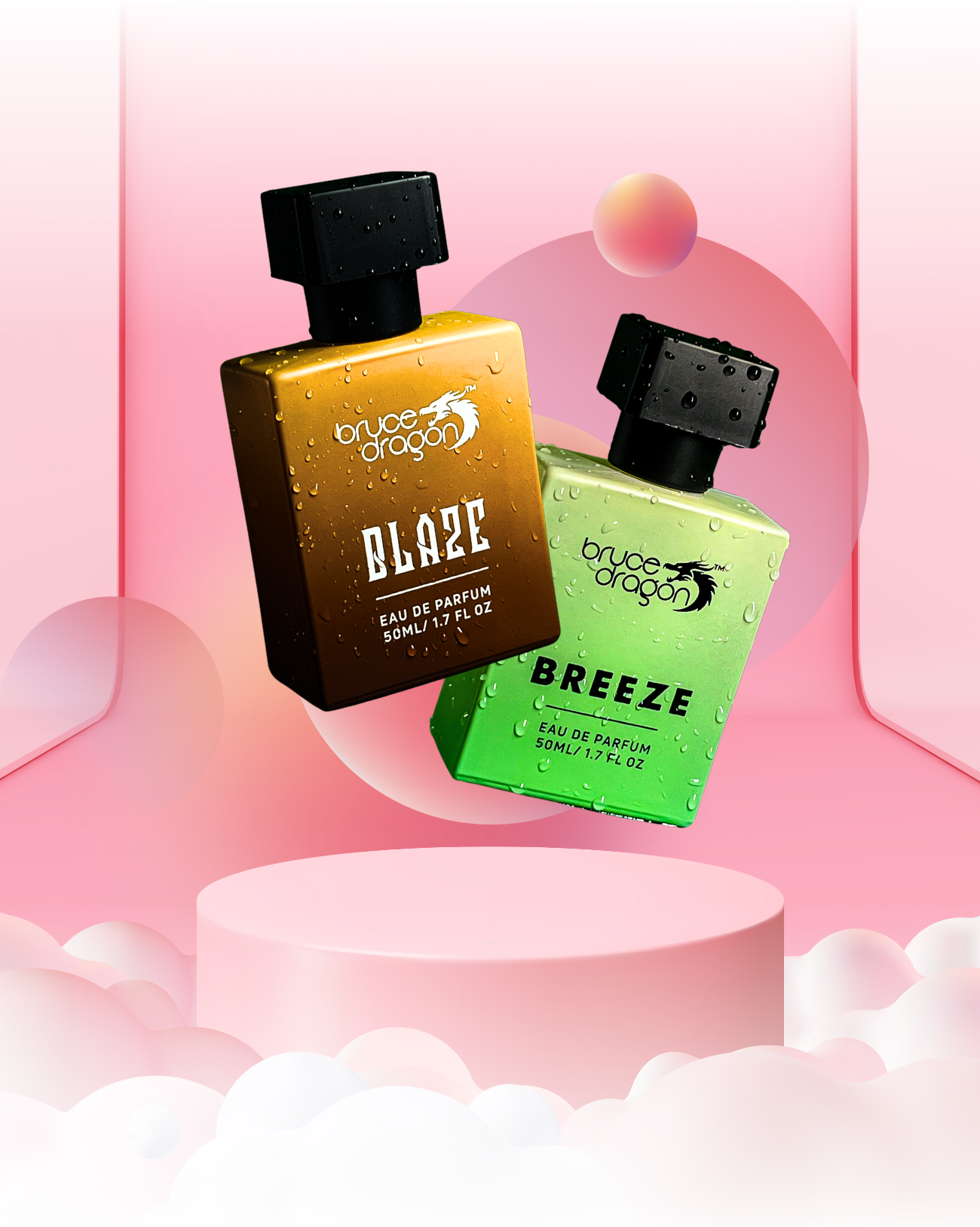 Bruce Dragon Breeze and Blaze 50ml perfume combo