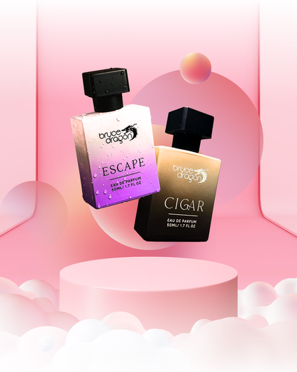 Bruce Dragon Escape and Cigar 50ml perfume combo
