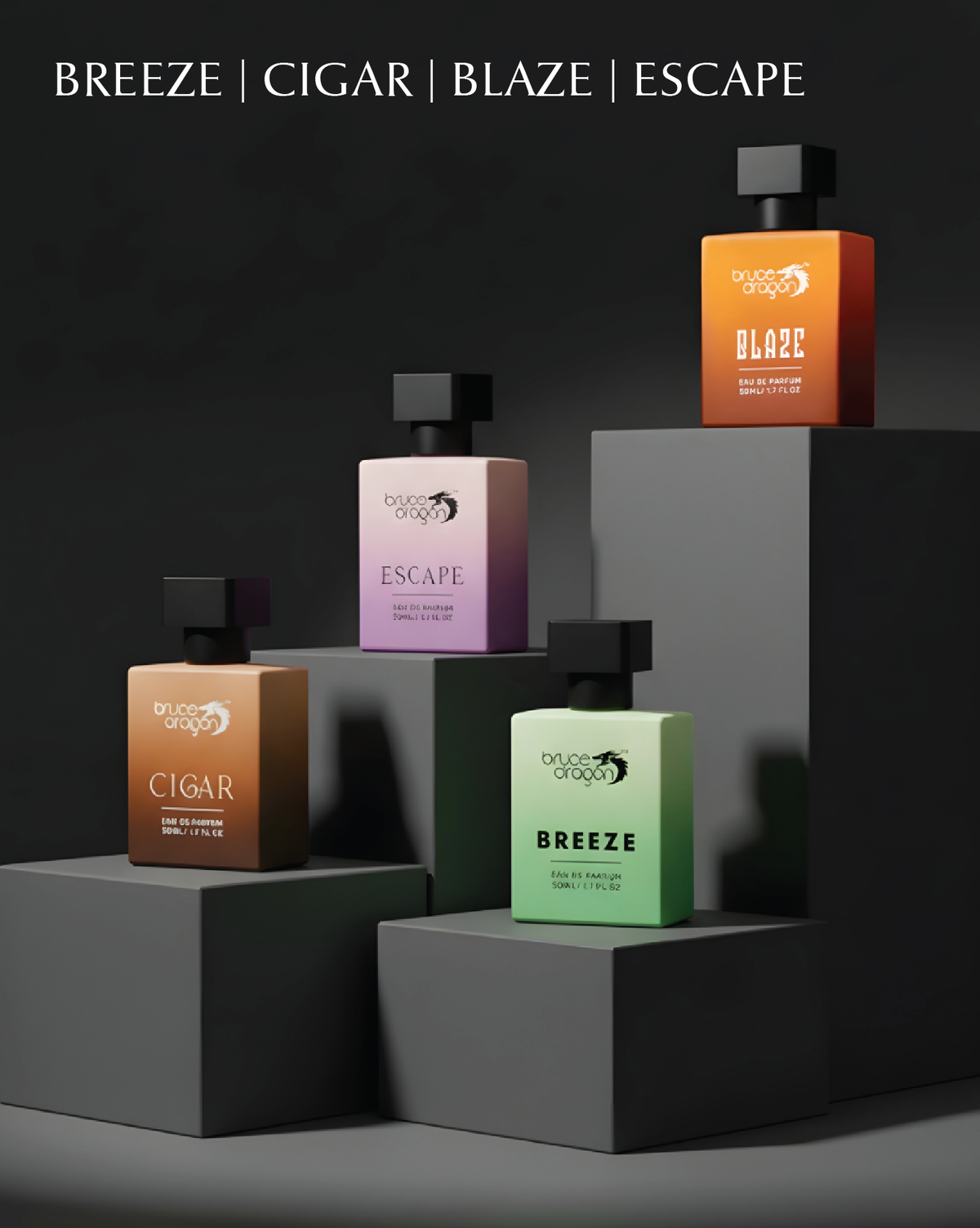 Bruce Dragon 50ml perfume combo set of 4